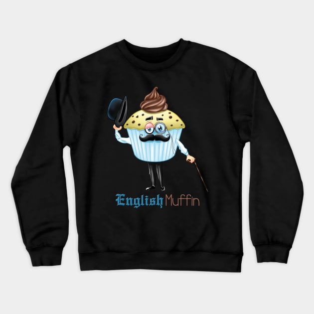 English Muffin Crewneck Sweatshirt by Pigeon585